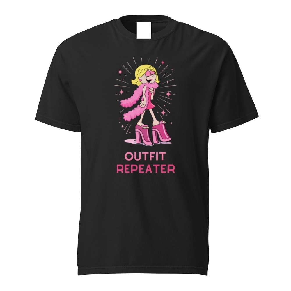 Y2K Cartoon Fashion Tee  Outfit Repeater Graphic Shirt Black